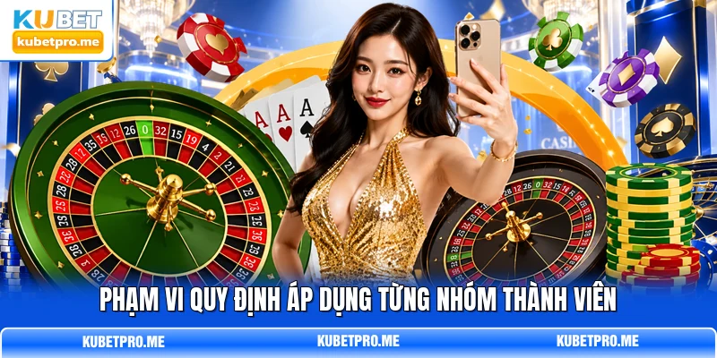 Phạm vi quy định áp dụng từng nhóm thành viên Phạm vi quy định áp dụng từng nhóm thành viên